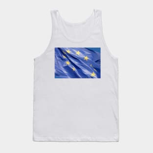 European Union flag oil paint effect Tank Top